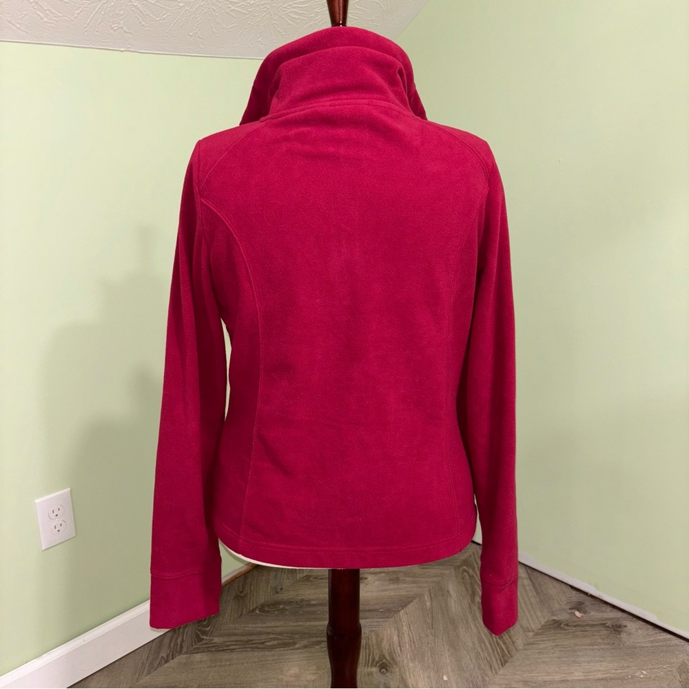 Harley Davidson Embroidered Full Zip Fleece Jacket Red Women’s Sz XL - Picture 2 of 7